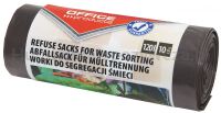 Worki na śmieci domowe OFFICE PRODUCTS, do segregacji odpadów BIO, mocne (LDPE), 120l, 10szt., brązowe - 2