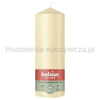 Bolsius Świeca Pieńkowa 200/68 Essentials Owsiany Beż