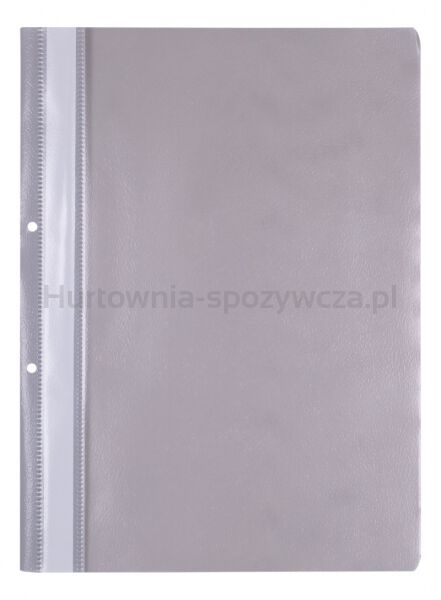 Office Products Skoroszyt, PP, A4, 2 otwory, 100/170mikr., wpinany, szary 