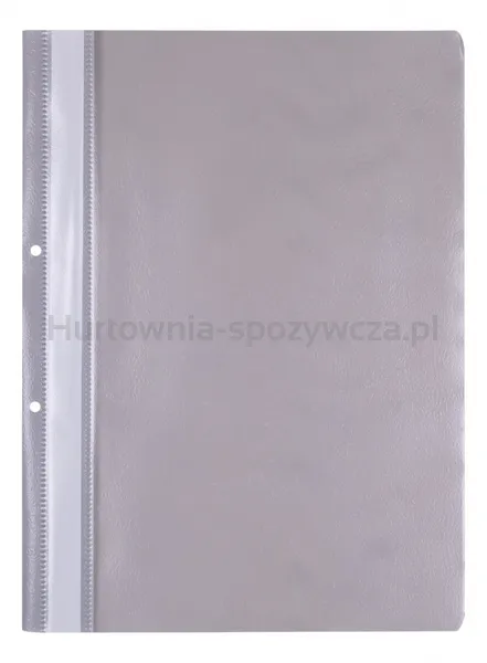 Office Products Skoroszyt, Pp, A4, 2 Otwory, 100/170Mikr., Wpinany, Szary 