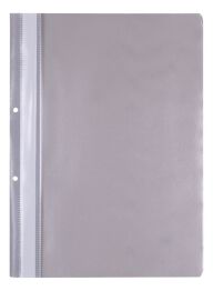 Office Products Skoroszyt, PP, A4, 2 otwory, 100/170mikr., wpinany, szary 