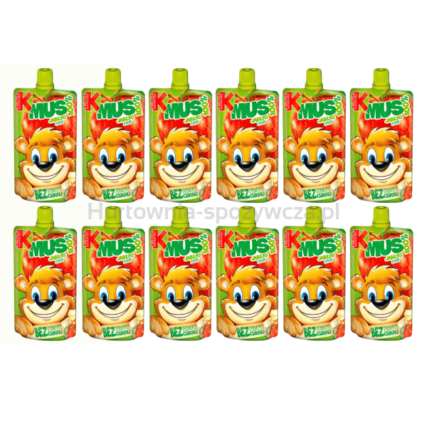 Kubuś Mus 100% Jabłko Banan 100 G x 12 sztuk