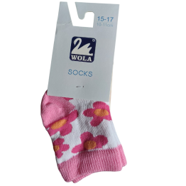 Skarpety Dziecięce 15-17 Kwiatki