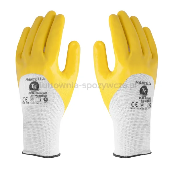 Rękawice TK MANTELLA, rozm. 7, żółte
