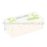 Q-Connect Bloczek Samoprzylepny 100% Recycled, 38X51Mm, 3X100 Kart., Żółty  - 3