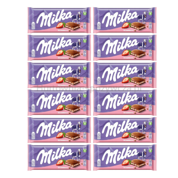 Milka Czekolada Strawberry 100G