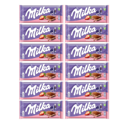 Milka Czekolada Strawberry 100G x 22 sztuki