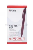 Długopis automatyczny żelowy OFFICE PRODUCTS,  gr. linii 0,25mm, dł. linii 1200m, czerwony - 3