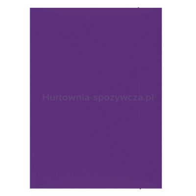 Office Products Teczka z gumką, karton, A4, 300gsm, 3-skrz., fioletowa 