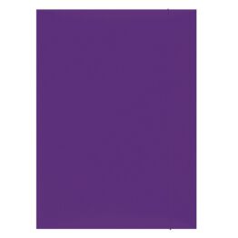 Office Products Teczka z gumką, karton, A4, 300gsm, 3-skrz., fioletowa 