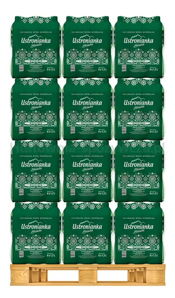 Ustronianka Biała Naturalna Woda Mineralna musująca 1,5l SK