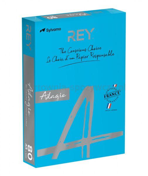 Rey Adagio Papier ksero A4, 80gsm, 51 ciemny niebieski intense *RYADA080X420 R200  - 2