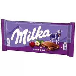 Milka Czekolada Raisins&ampNuts 90g(data przydatności 01.11.2026)
