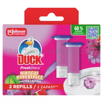 Duck® Fresh Discs Hibiscus Hyperspace - żelowy krążek do toalet, podwójny zapas do toalety