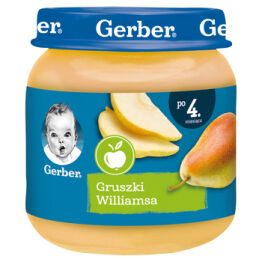 Gerber Moja Pierwsza Łyżeczka Gruszki Williamsa Po 4 Miesiącu 125 G