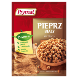 *Prymat Pieprz Biały Mielony 15 G