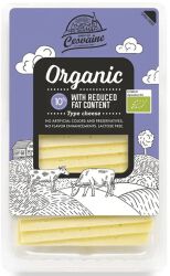 Ser żółty o obniżonej zawartości tłuszczu w plastrach BIO 125 g