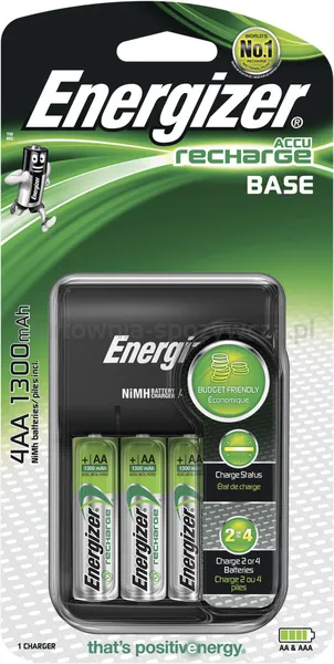 Ładowarka Energizer Base + 4 Szt. Akumulatorków Aa
