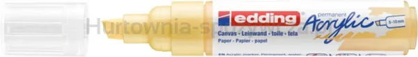 Marker akrylowy e-5000 EDDING, 5-10 mm, matowy żółty pastel