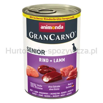 Animonda GranCarno Senior wołowina + jagnięcina 400g