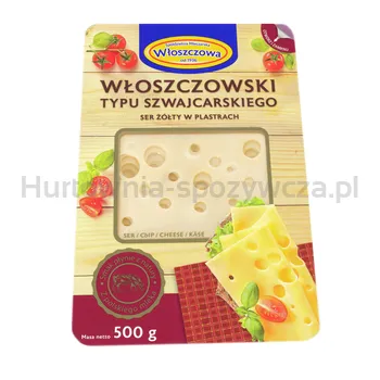 Ser Włoszczowski Plasterkowany Podpuszczkowy Dojrzewający Typu Szwajcarskiego 150 G