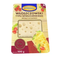 Ser Włoszczowski Plasterkowany Podpuszczkowy Dojrzewający Typu Szwajcarskiego 150 G