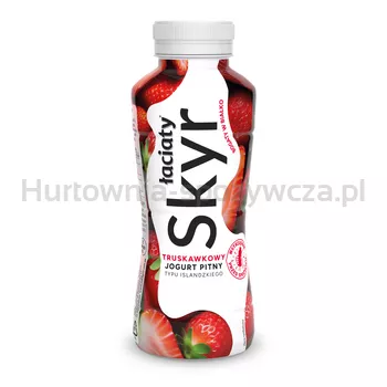 Łaciaty Jogurt pitny typu islandzkiego skyr truskawkowy PET 360g
