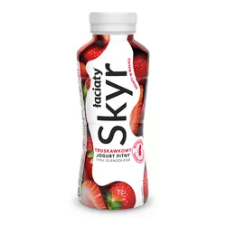 Łaciaty Jogurt pitny typu islandzkiego skyr truskawkowy PET 360g