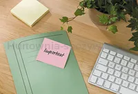 Ekologiczne Post-It Karteczki Samoprzylepne(654-1B), 76X76Mm, 6X100 Kart., Żółte  - 3