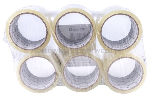 Taśma pakowa OFFICE PRODUCTS, 72mm x 60y, 36mic, 1szt., transparentna - 6