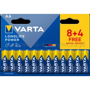 Varta Baterie Longlife Power Aa Blister 8+4Szt