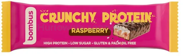 Baton Crunchy Protein Malinowy Bezgl. 50 G