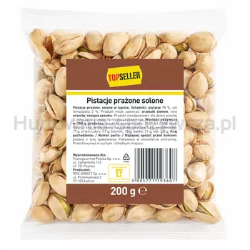 Topseller Pistacje prażone solone 200g