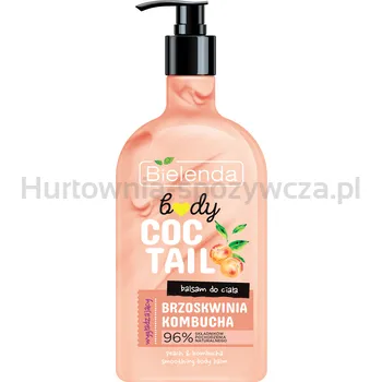 Bielenda Balsam Do Ciała Body Coctail Wygładzający Brzoskwinia + Kombucha 400 Ml