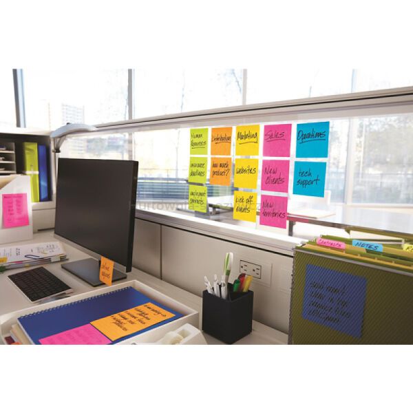 Post-It Karteczki samoprzylepne Super Sticky, CARNIVAL, 76x76mm, 6x90 kart.  - 2