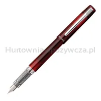 Pióro wieczne Platinum Prefounte Crimson Red, M, w plastikowym opakowaniu, na blistrze, bordowe - 3