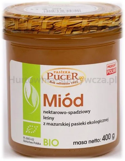 Miód nektarowo-spadziowy leśny BIO 400 g