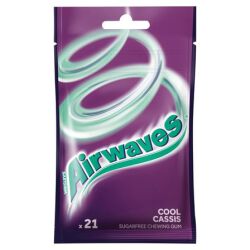 Airwaves Cool Cassis Guma Do Żucia Bez Cukru 29 G (21 Drażetek)