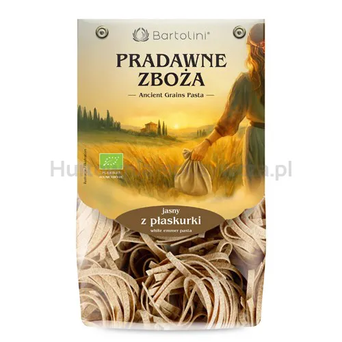 Makaron z płaskurki gniazda jasny  (tagliatelle) BIO 250g