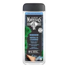 Le Petit Marseillas, Żel Pod Prysznic 4W1 Dla Mężczyzn - Minerały I Drzewo Cedrowe 400 Ml