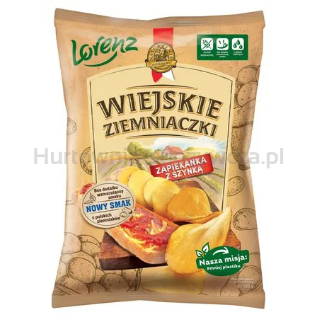 Chipsy Wiejskie Ziem.O Sm.Zapiek.Z Szynką 130 G