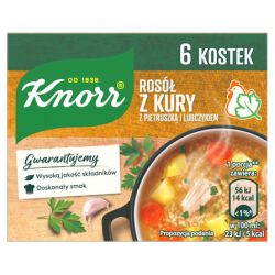 Knorr Rosół Z Kury Z Pietruszką I Lubczykiem 60 G (6 Kostek)