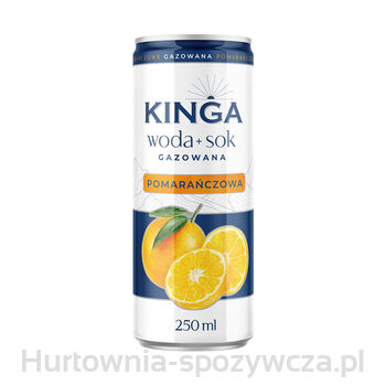 Kinga Woda + Sok Gazowana O Smaku Pomarańczowym 250 Ml