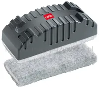 Gąbka do tablicy NOBO, magnetyczna, z wymiennym wkładem, czarna - 4