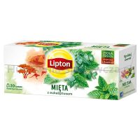 Herbata LIPTON ziołowa, mięta z eukaliptusem, 20 torebek