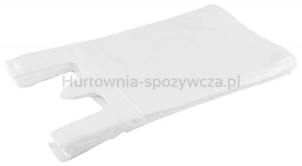 Reklamówka SARANTIS, HDPE, standard, 28/7/48 cm, 9 mikr., 200 szt., biała
