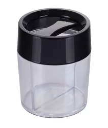 Office Products Pojemnik magnetyczny na spinacze okrągły, pusty, transparentny