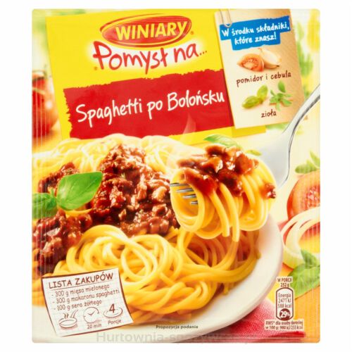 Winiary Pomysł Na... Makaron Spaghetti Po Bolońsku 44G
