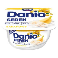 Danone Danio Serek Homogenizowany Bananowy 130 G