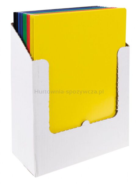 Office Products Teczka z gumką, karton, A4, 300gsm, 3-skrz., mix kolorów  - 2